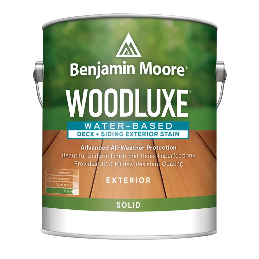 Woodluxe® Water-Based Deck + Siding Exterior Stain - Solid