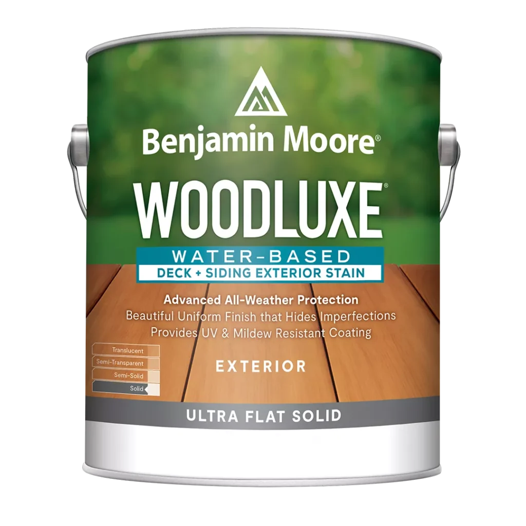 Woodluxe® Water-Based Deck + Siding Exterior Stain - Ultra-Flat Solid